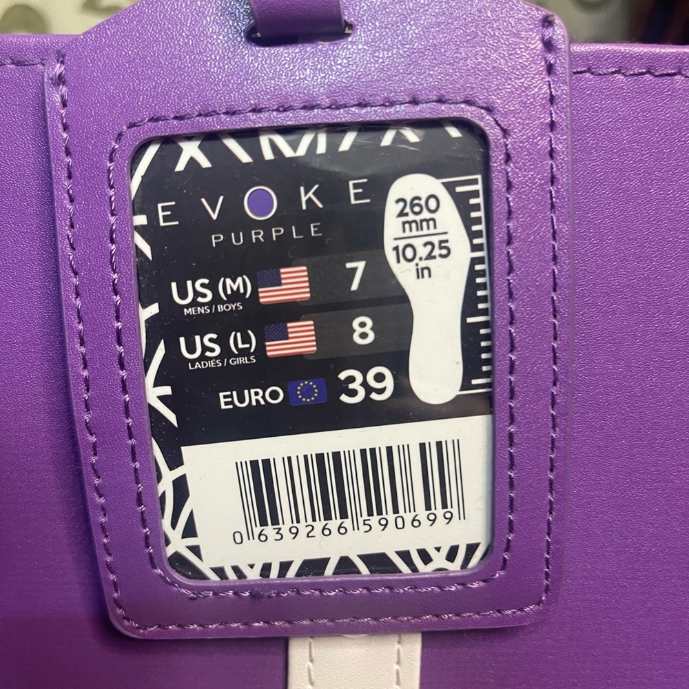 Purple Suede Roller Skates with Custom Wheels & Tote Box - Picture 6 of 16